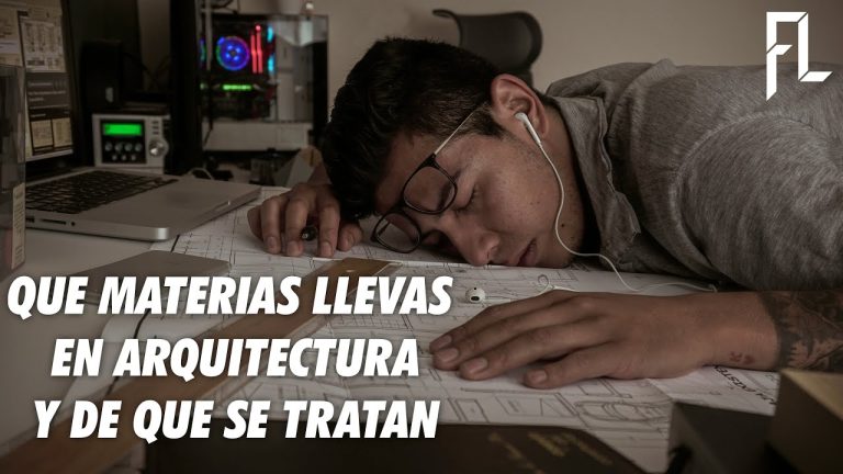 Que materias estudia un arquitecto