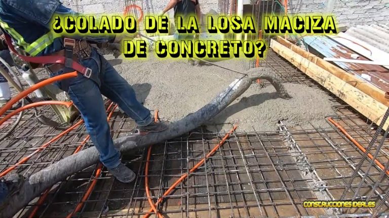 Que es el colado en construccion