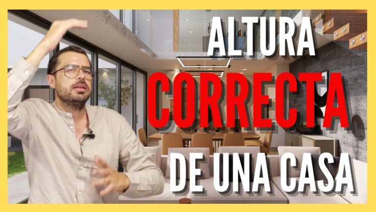 Que altura tiene una casa de 2 pisos