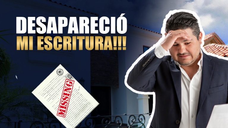 He perdido las escrituras de mi casa que hago