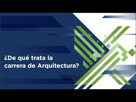 De que trata la carrera de arquitecto