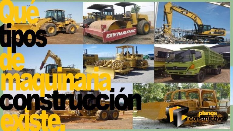 Maquinaria que se utiliza en la construccion